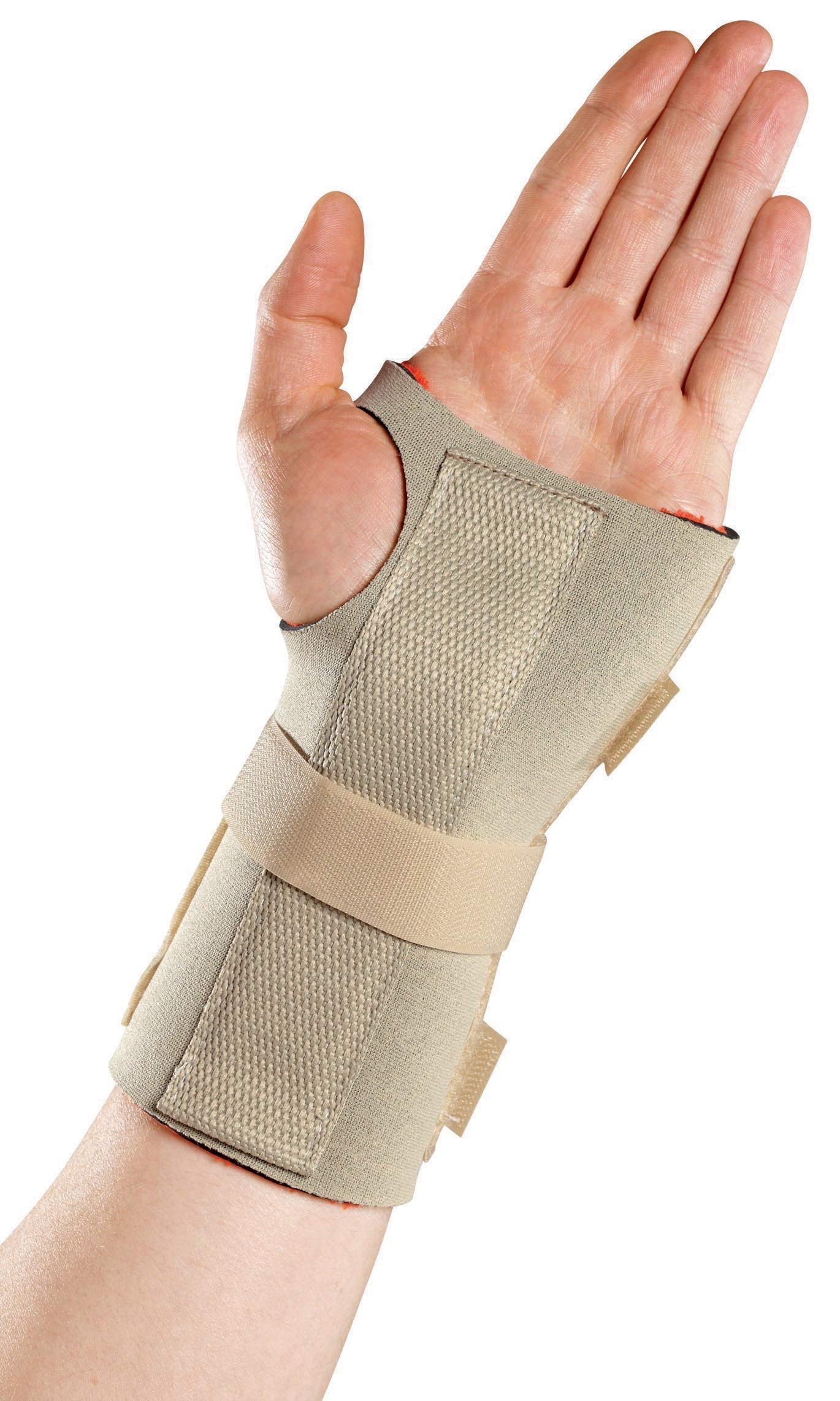 Thermoskin Wrist Hand Brace Support for Carpal Tunnel & Arthritis Pain Relief - Right Hand Medium Size Beige - Ideal for Typing, Gaming & Sports Recovery