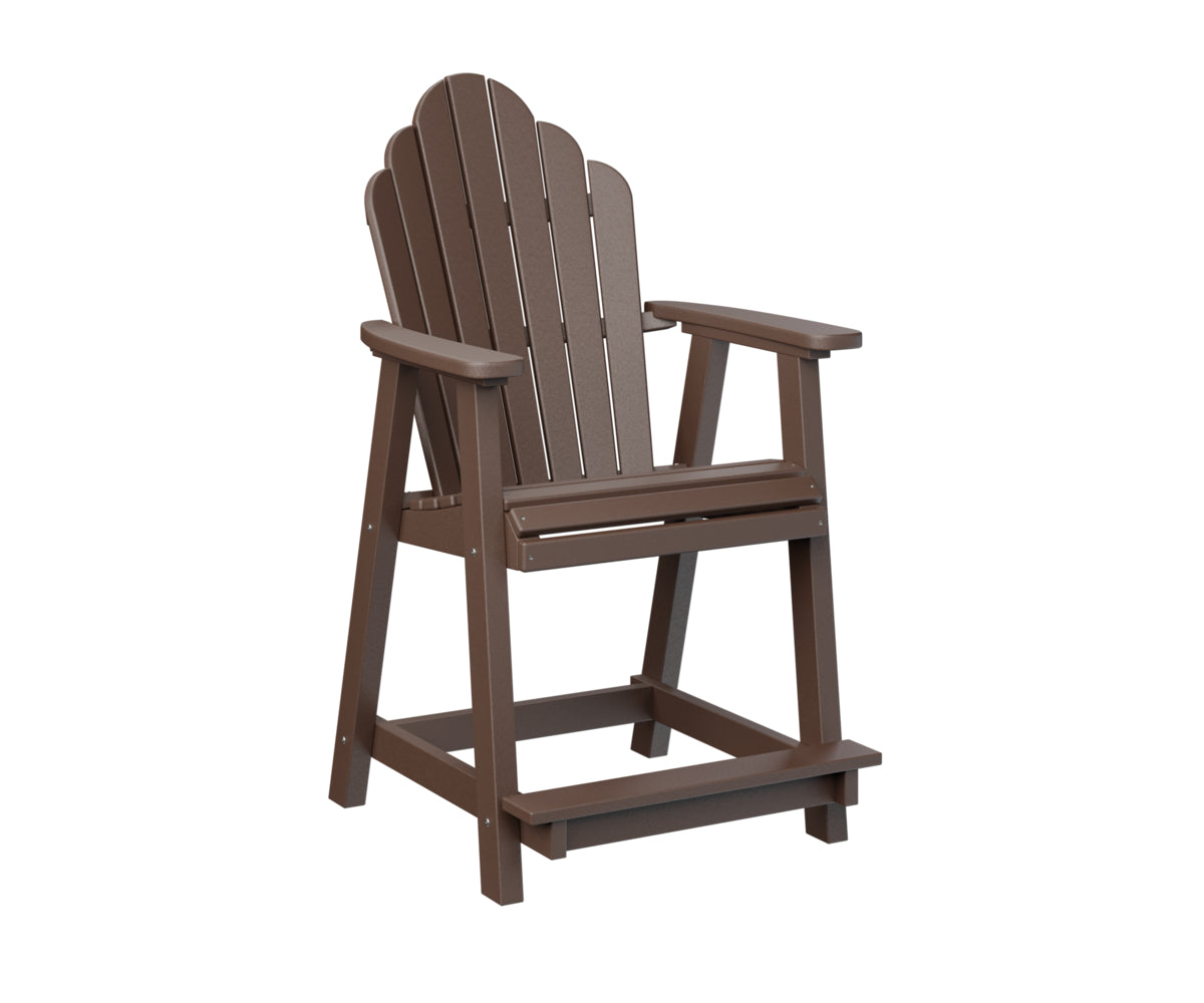Berlin Gardens Cozi Back Counter Chair - Stylish & Comfortable Bar Stool for Kitchen Island, Breakfast Nook & Home Bar - Perfect for Indoor Dining & Entertaining