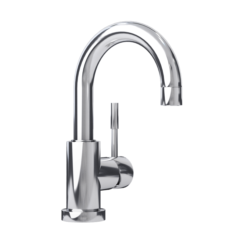Rubi Dana Single Lever Bathroom Sink Faucet with Pop-Up Drain - Chrome Finish for Modern Vanities & Powder Rooms | Perfect for Home Renovation & Guest Bathrooms