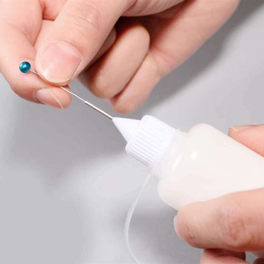 30ml Empty Glue Bottle with Precision Needle Tip - Refillable Applicator for Paper Quilling, DIY Crafts, Scrapbooking - Durable Plastic Glue Dispenser for Art Projects & Home Decor