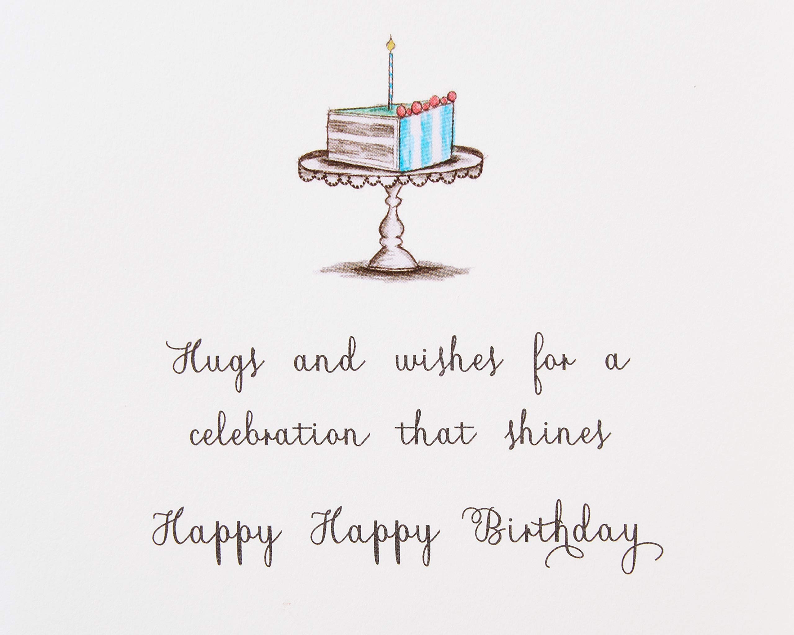 Papyrus Birthday Card for Her - Elegant Floral Design by Bella Pilar | Perfect for Wives, Moms & Best Friends | Birthday Wishes, Anniversary & Special Occasions