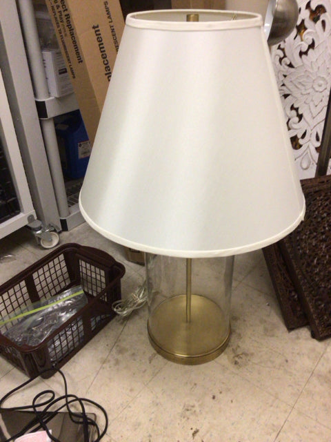 Ethan Allen Kiera Table Lamp with Fabric Shade - Modern Living Room, Bedroom, or Office Lighting Decor