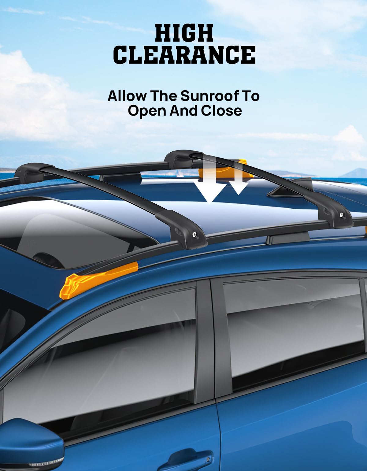 2024 Subaru Crosstrek Wilderness Car Roof Rack Cross Bars - Aluminum Lockable Roof Rails for Cargo, Luggage, Bikes, Kayaks & Snowboards | Perfect for Road Trips, Outdoor Adventures & Gear Transport