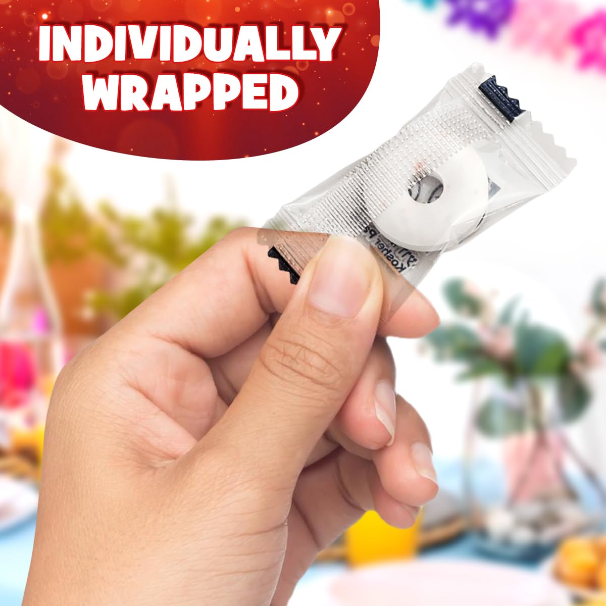 Sugar Free Strawberry Flavored Candy - Fresh Breath Mints, Individually Wrapped, Nut Free, 2.65oz Pack - Perfect for On-the-Go, Office, Travel & After Meals