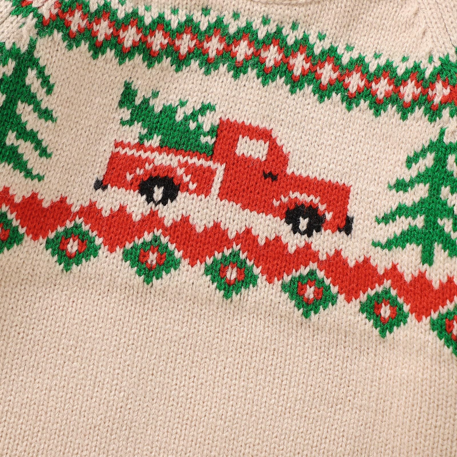 Karwuiio Toddler Baby Boy Christmas Sweater - Cozy Long Sleeve Knit Pullover for Fall & Winter - Perfect for Holiday Photos, Family Gatherings & Cold Weather Outfits