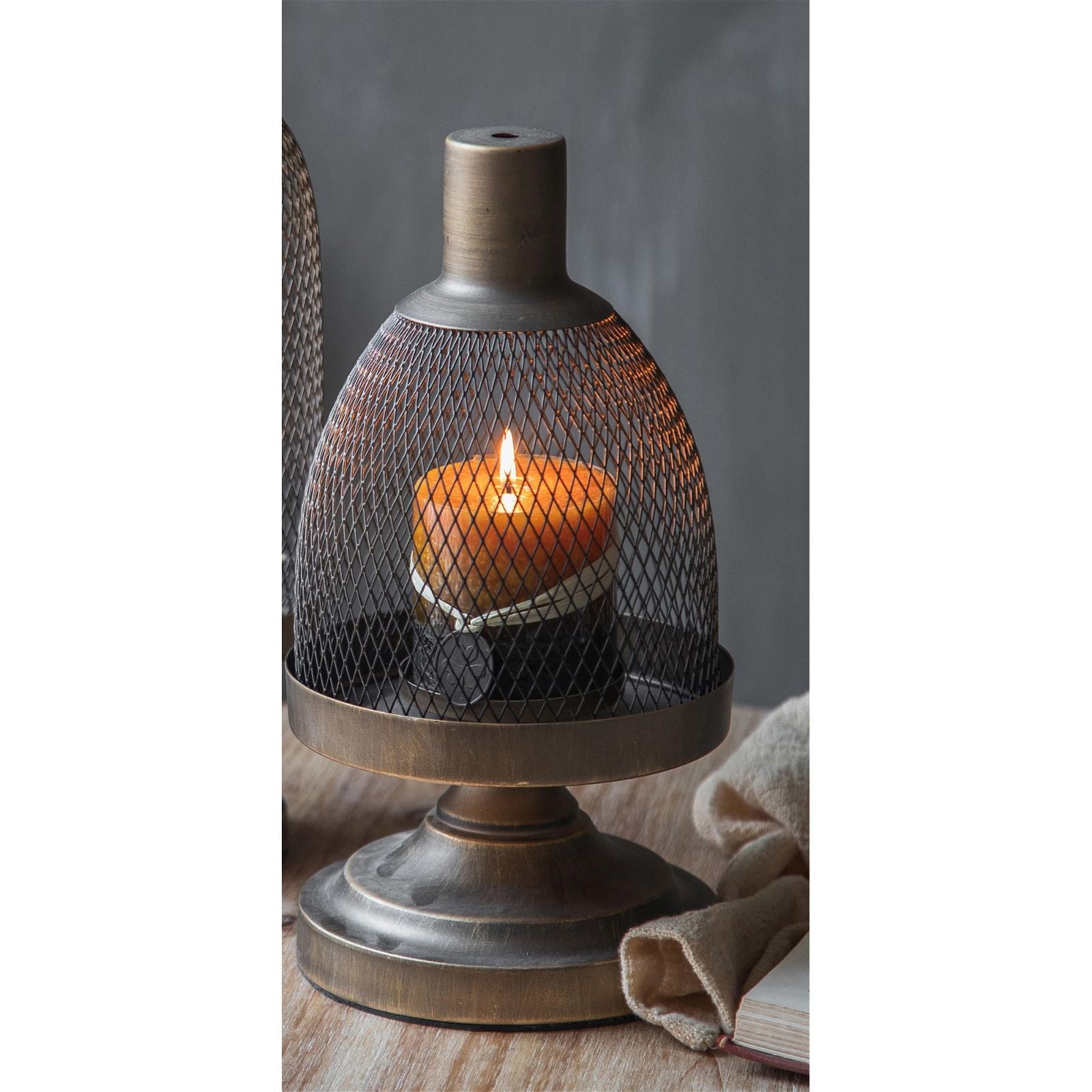 Urban Style Ciana Decorative Candle Holder Cage - Vintage Metal Candle Lantern for Home Decor, Wedding Centerpiece, and Outdoor Patio Lighting
