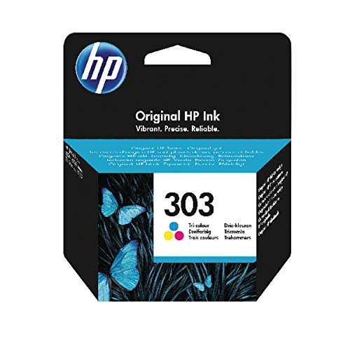 Original HP 303 Tri-Color Ink Cartridge - Compatible with HP ENVY PHOTO 7130 All-in-One Printer - High-Quality Printing for Photos, Documents & School Projects