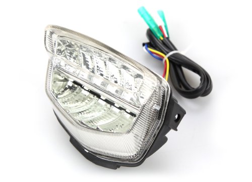 Sequential LED Tail Lights Clear Lens for Honda CBR-1000RR 2008-2016 - High Visibility Brake Lights for Night Riding & Enhanced Motorcycle Safety