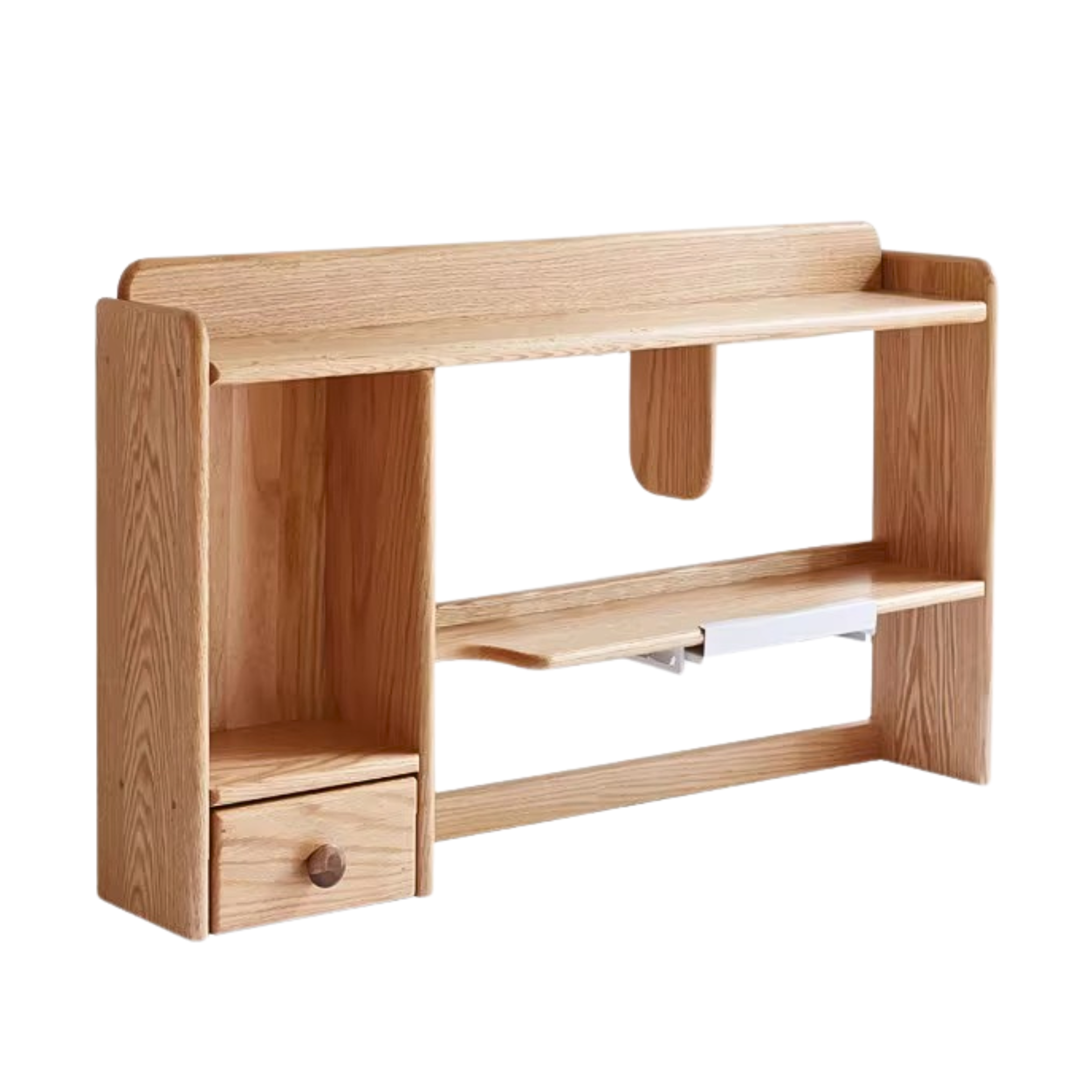 Solid Oak & Beech Wood Bookshelf - Sturdy Wooden Shelf for Home, Office & Library - Perfect for Organizing Books, Decor & Storage