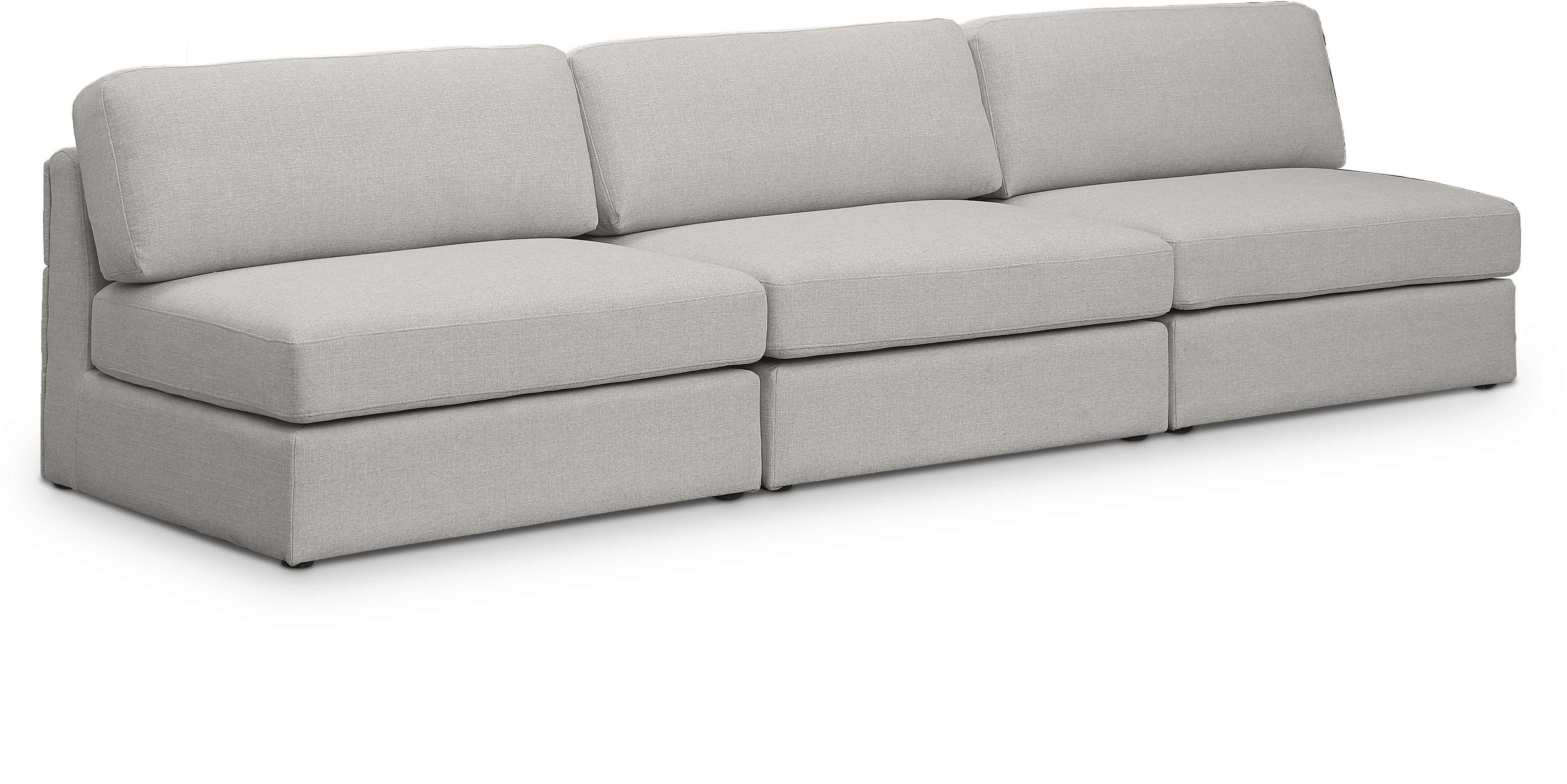 Beckham Durable Linen Textured Fabric Modular Sofa Set - Modern Sectional Couch for Living Room, Lounge & Home Theater | Comfortable & Stylish Furniture for Family Gatherings