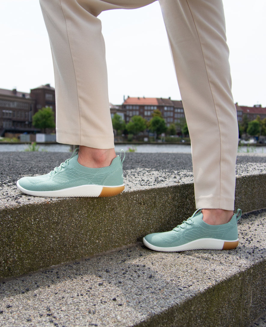 Women's KNX Knit Sneakers - Comfortable & Stylish Casual Shoes in Granite Green/Lichen | Perfect for Walking, Running & Everyday Wear