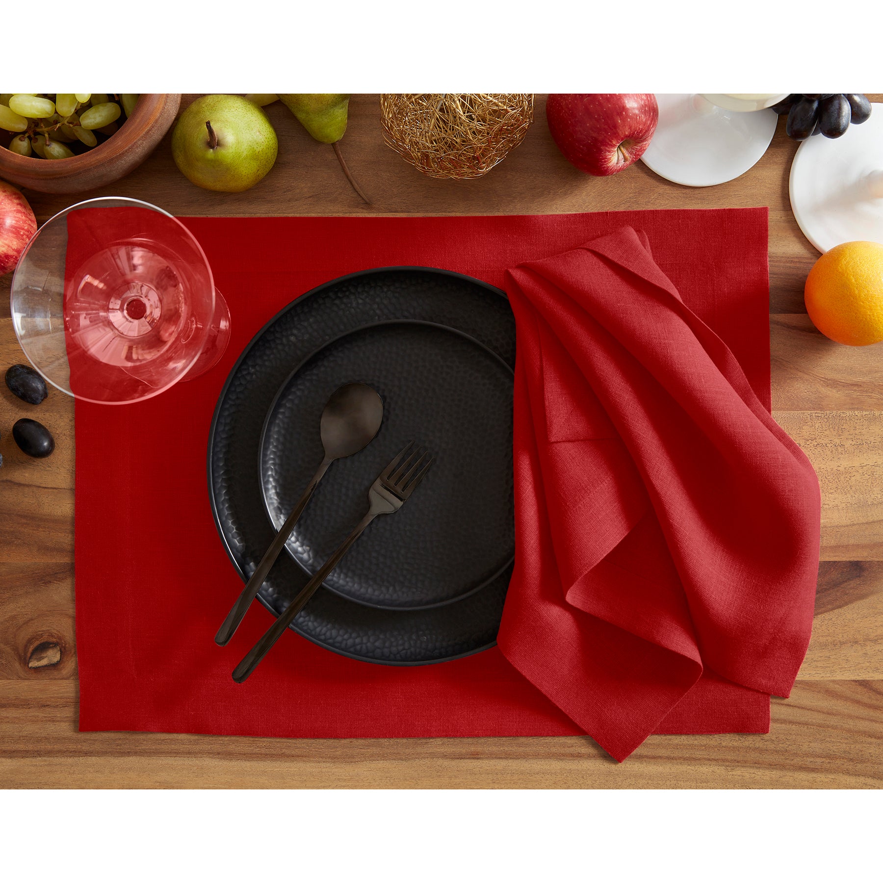 Premium Sonoma Placemats Set of 4 - Waterproof & Non-Slip Table Mats for Dining - Elegant Home Decor for Kitchen, Dining Room, and Outdoor Entertaining