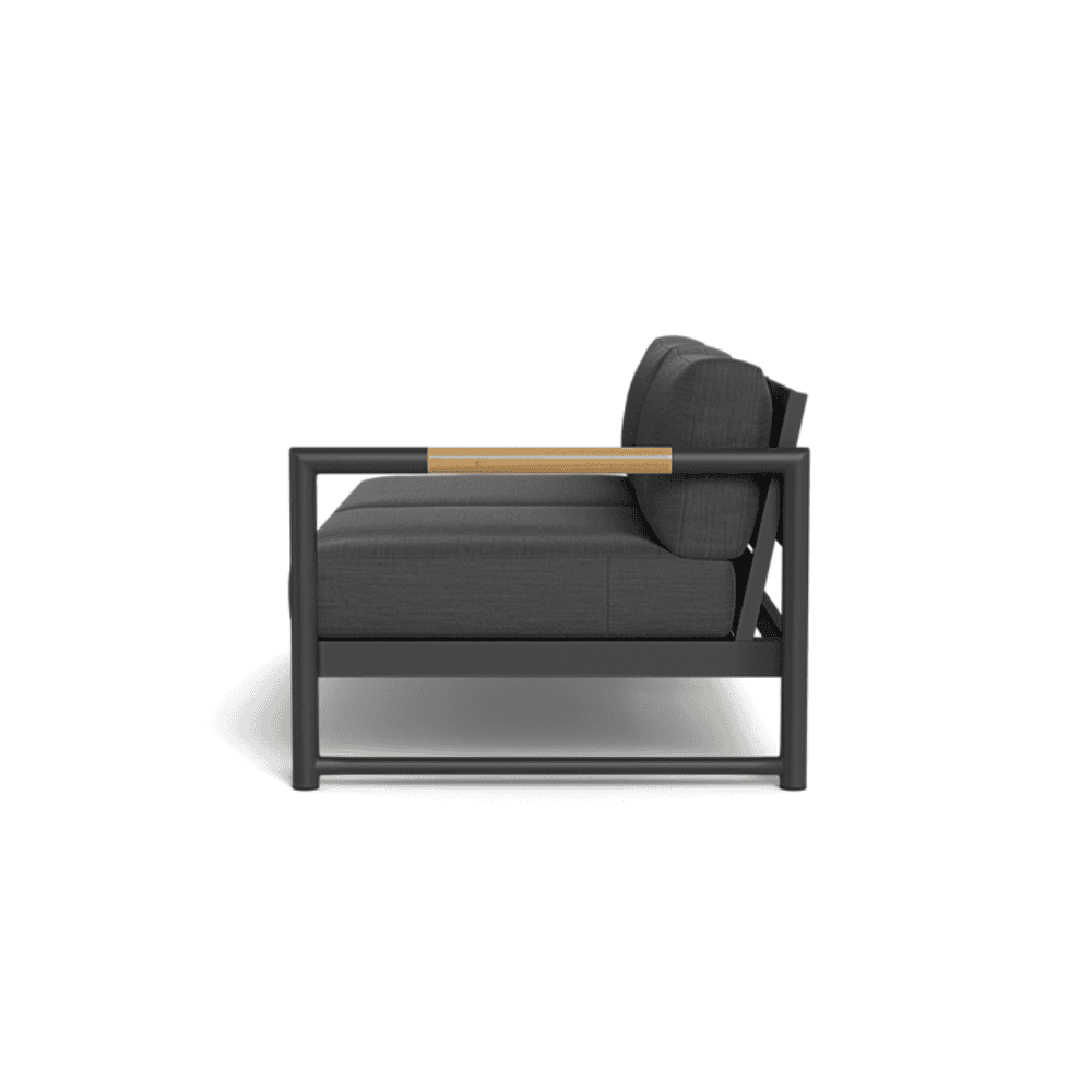 Breeze XL Outdoor Patio Loveseat with Right Arm - Perfect for Gardens, Decks, and Poolside Relaxation