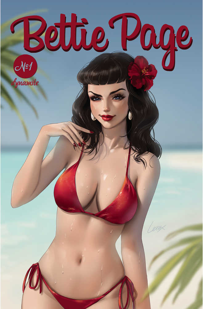 Bettie Page #1 Cover E Leirix - Vintage Pinup Art Print for Home & Office Decor | Perfect for Retro Lovers & Collectors