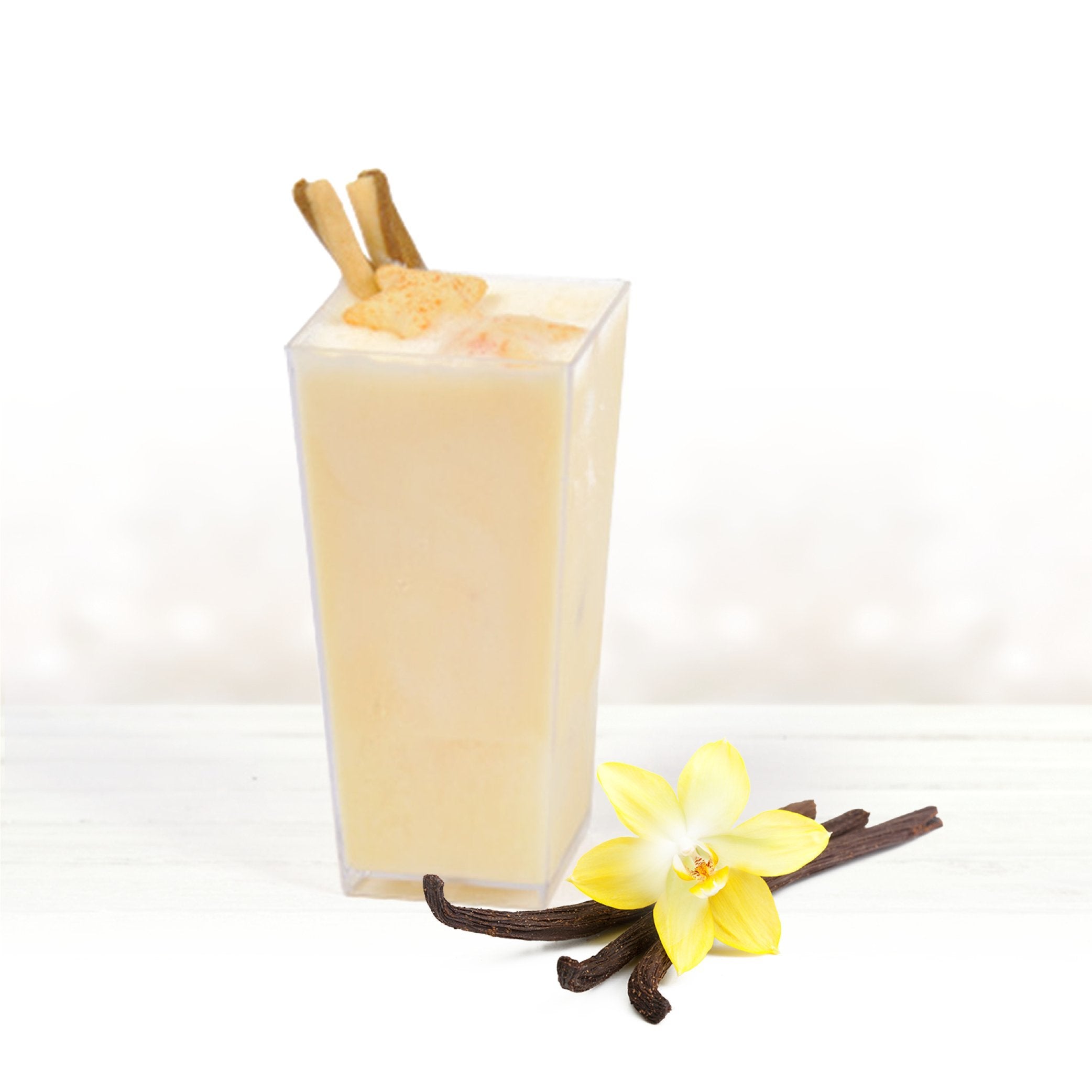 3 oz. Clear Plastic Mini Square Shooter Cups - Pack of 10 - Perfect for Cocktails, Shots, and Party Drinks