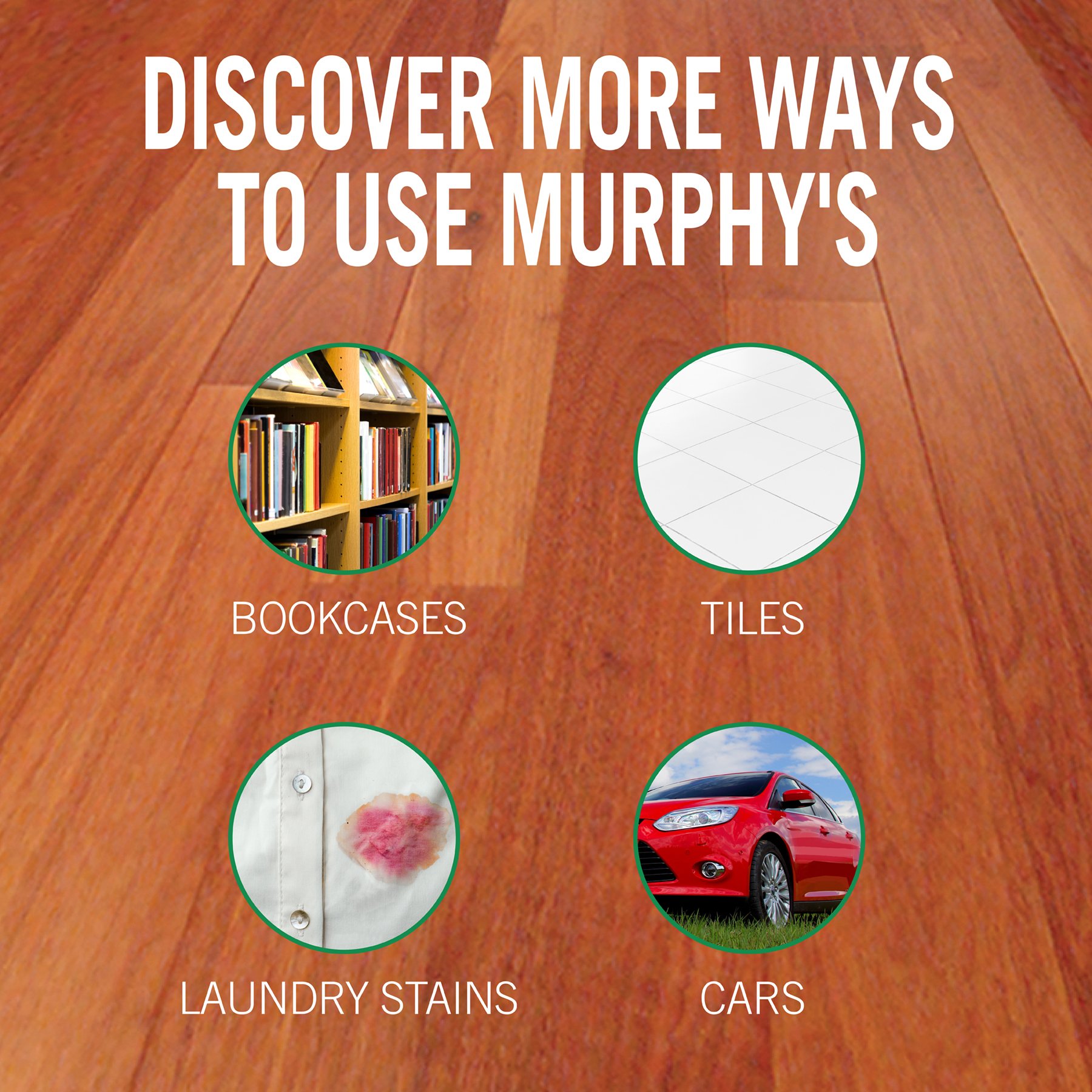 Murphy 70481465315 Original Concentrated Oil Soap Wood Cleaner – Multi-Use Floor & Surface Cleaner for Hardwood, Laminate & Finished Wood (128 Fl Oz) – Perfect for Kitchen Floors, Furniture & Wooden Decks