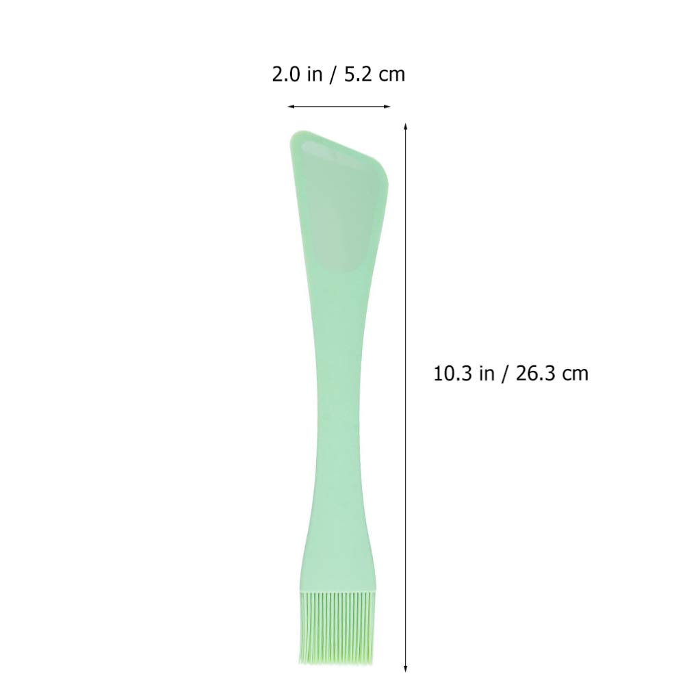 Dual Head Silicone Spatula & Oil Brush - 2-in-1 Baking Tool for Cake Decorating, Dough Scraping, Cream Spreading - Perfect for Kitchen, Baking & Cooking Essentials