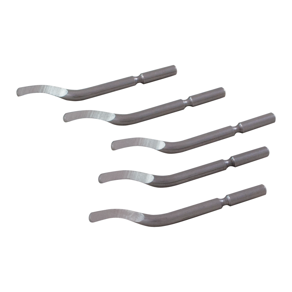 5-Piece Deburring Tool Set - High-Speed Steel Blades for Metal, Plastic & Woodworking - Perfect for DIY, Automotive & Industrial Deburring Projects