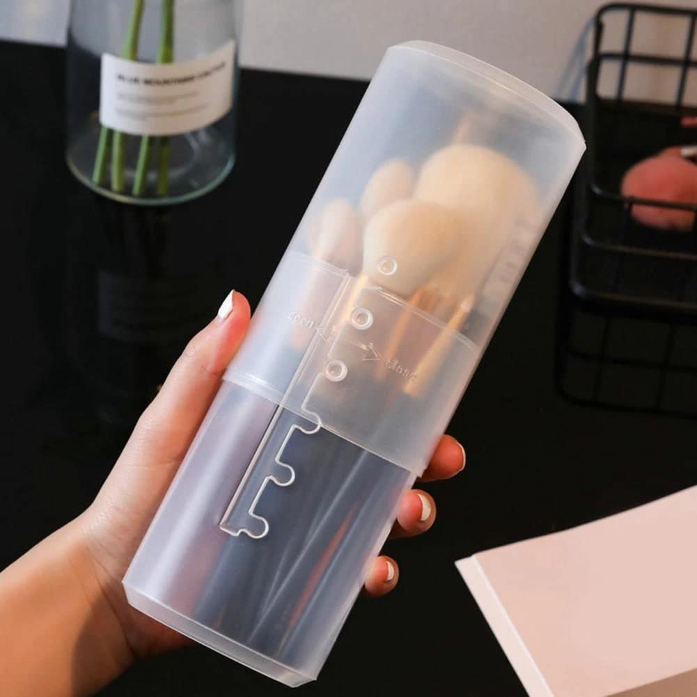 AKADO Retractable Makeup Brush Holder Organizer - Travel Case for Vanity & Makeup Artist Brushes Storage (Empty) - Perfect for Home, Salon & On-the-Go Beauty Essentials