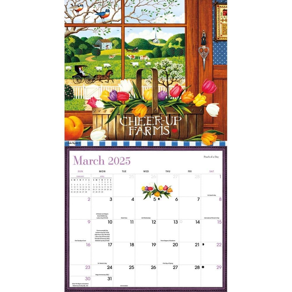 Wysocki Americana Deluxe 2025 Wall Calendar | Vintage Country Scenes | Perfect for Home, Office & Gift Giving