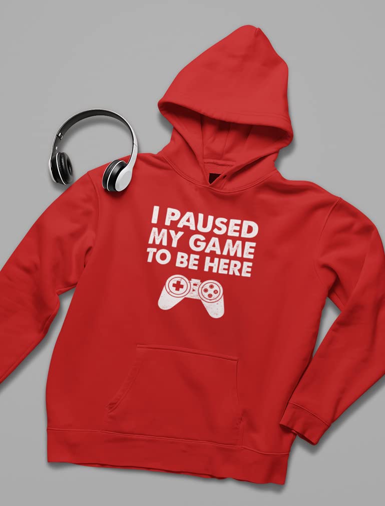 Tstars Kids Gaming Apparel - 'I Paused My Game' Graphic Hoodies & Sweatshirts for Young Gamers | Perfect for Gaming Parties, Sleepovers & Casual Wear