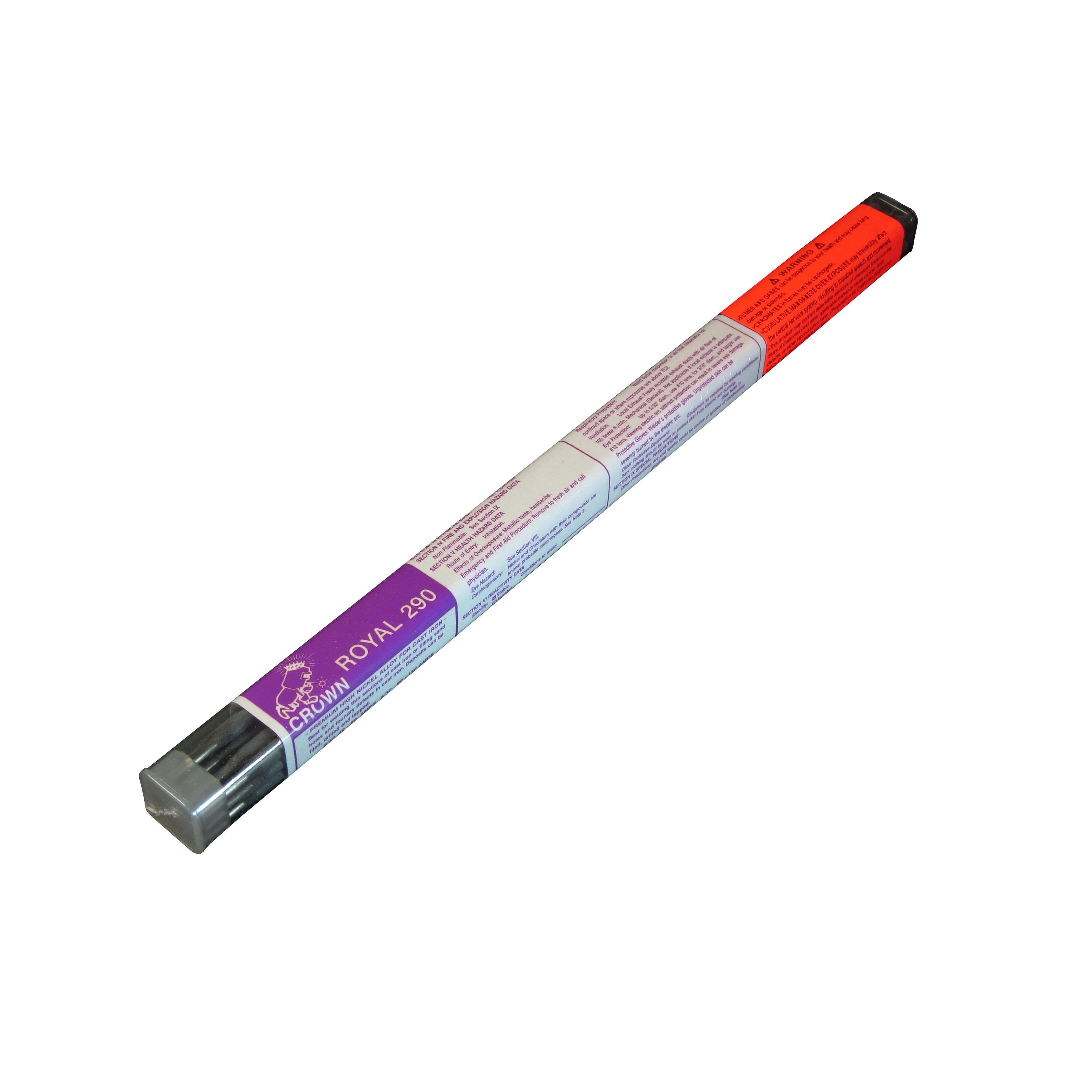 Crown Alloys ROYAL 290 1/8 Electrode - 1 lb Tube (RE290/EO BP) | High-Performance Welding Rod for Metal Fabrication & Repair