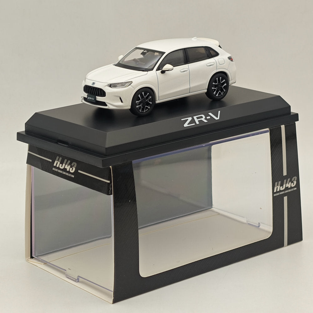1/43 Scale Hobby Japan ZR V e:HEV Platinum White Diecast Model Car (HJ431005W) - Collectible Miniature Vehicle for Display & Gift Giving