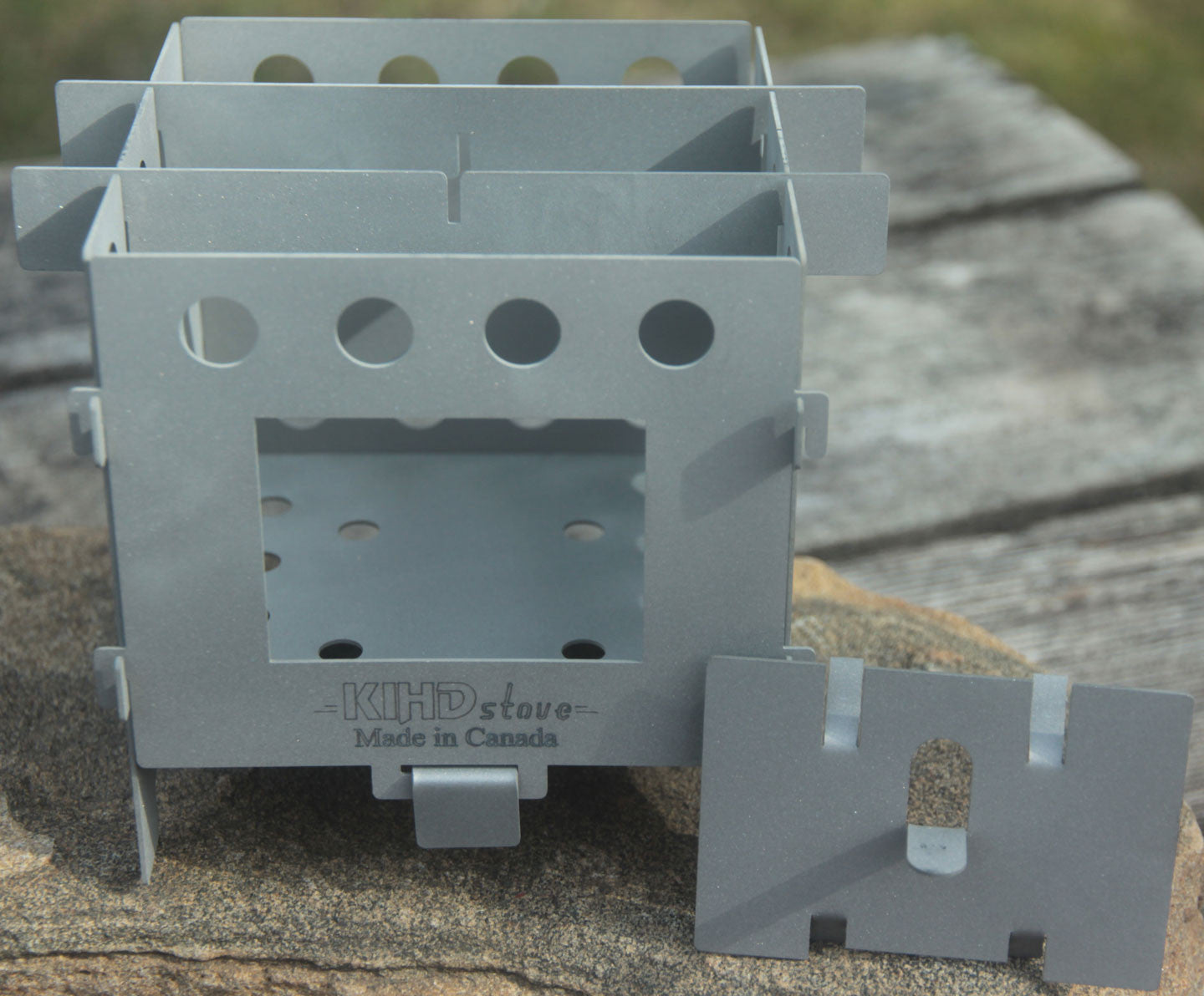 KIHD Titanium Camping Stove - Ultra Lightweight Portable Backpacking Stove for Hiking, Backpacking & Outdoor Cooking - Perfect for Camping, Picnics & Emergency Preparedness