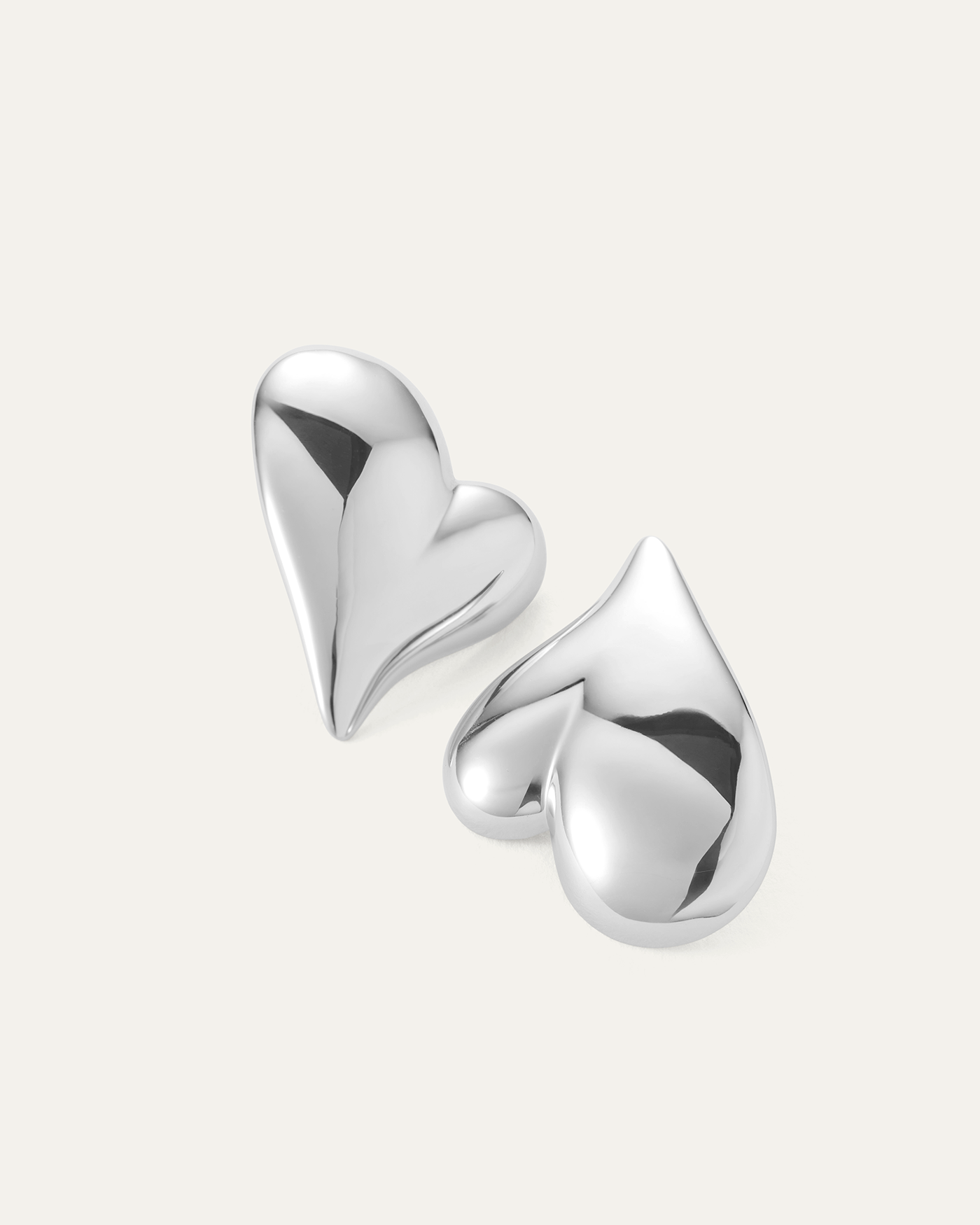 Stylish Heart Button Earrings for Women - Trendy Fashion Jewelry Gift for Valentine's Day, Anniversary & Date Night