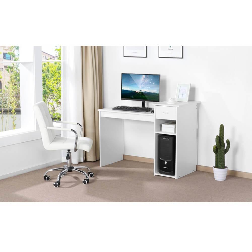 Yaheetech 48 Inch Computer Desk with Keyboard Tray - Home Office Laptop Table for Work, Study & Gaming - Sturdy Writing Desk for Small Spaces & Bedroom