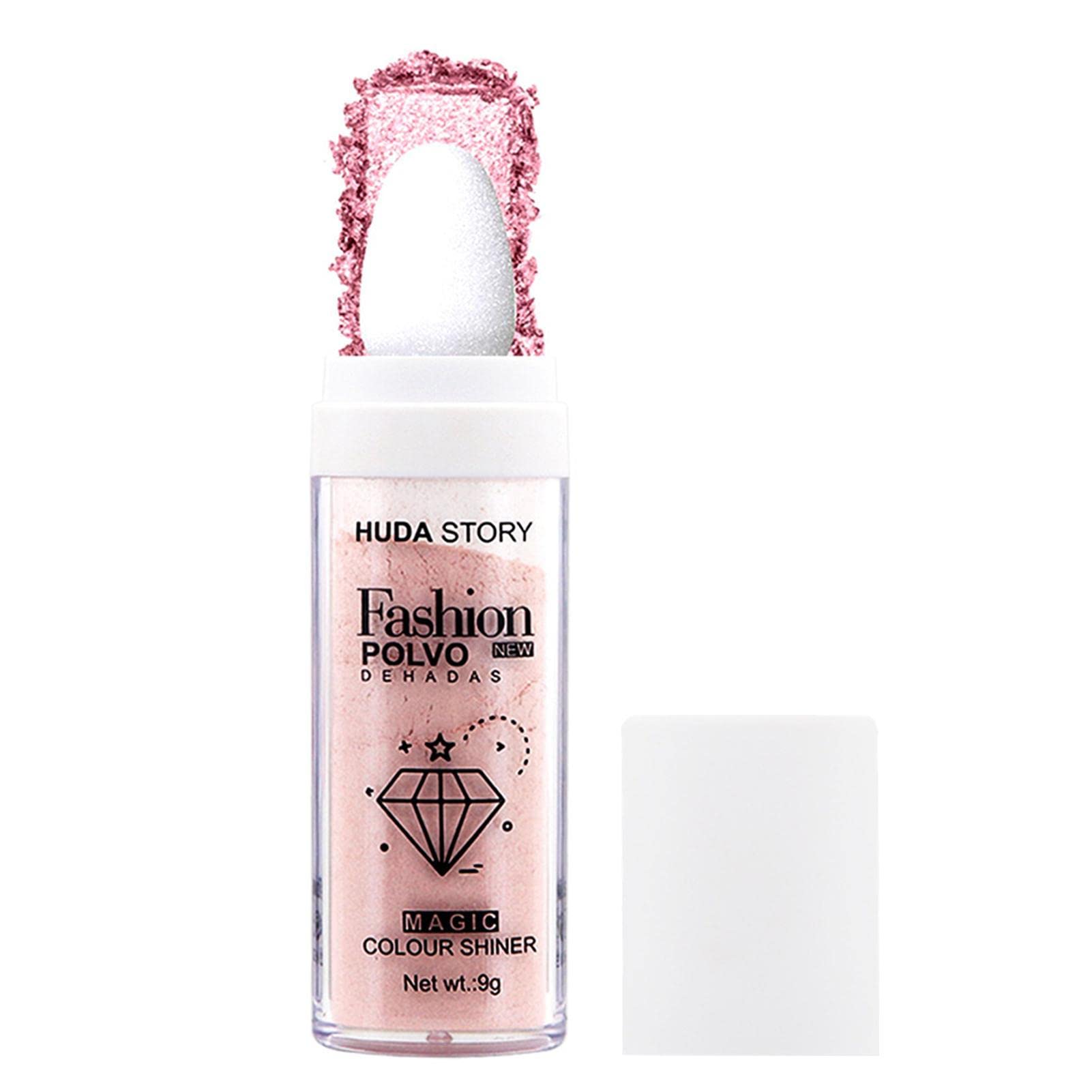 **Shimmer Highlighter Powder Stick - 9g Face & Body Glow Enhancer for Cheeks, Hair & Skin | Natural Sparkle Makeup for Contouring, Highlighting & Glamorous Looks**    *(Perfect for Parties, Photos, and Everyday Glow - Adds Dimension & Radiance to Face, Body & Hair!)*