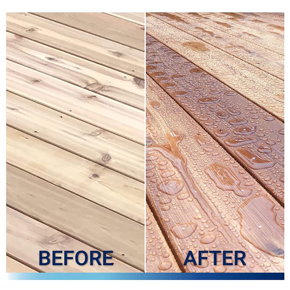 Nano Guard Premium Wood Sealer for Mahogany - 5 Gallon Bucket | Waterproof Wood Protection for Outdoor Furniture, Decks & Fences