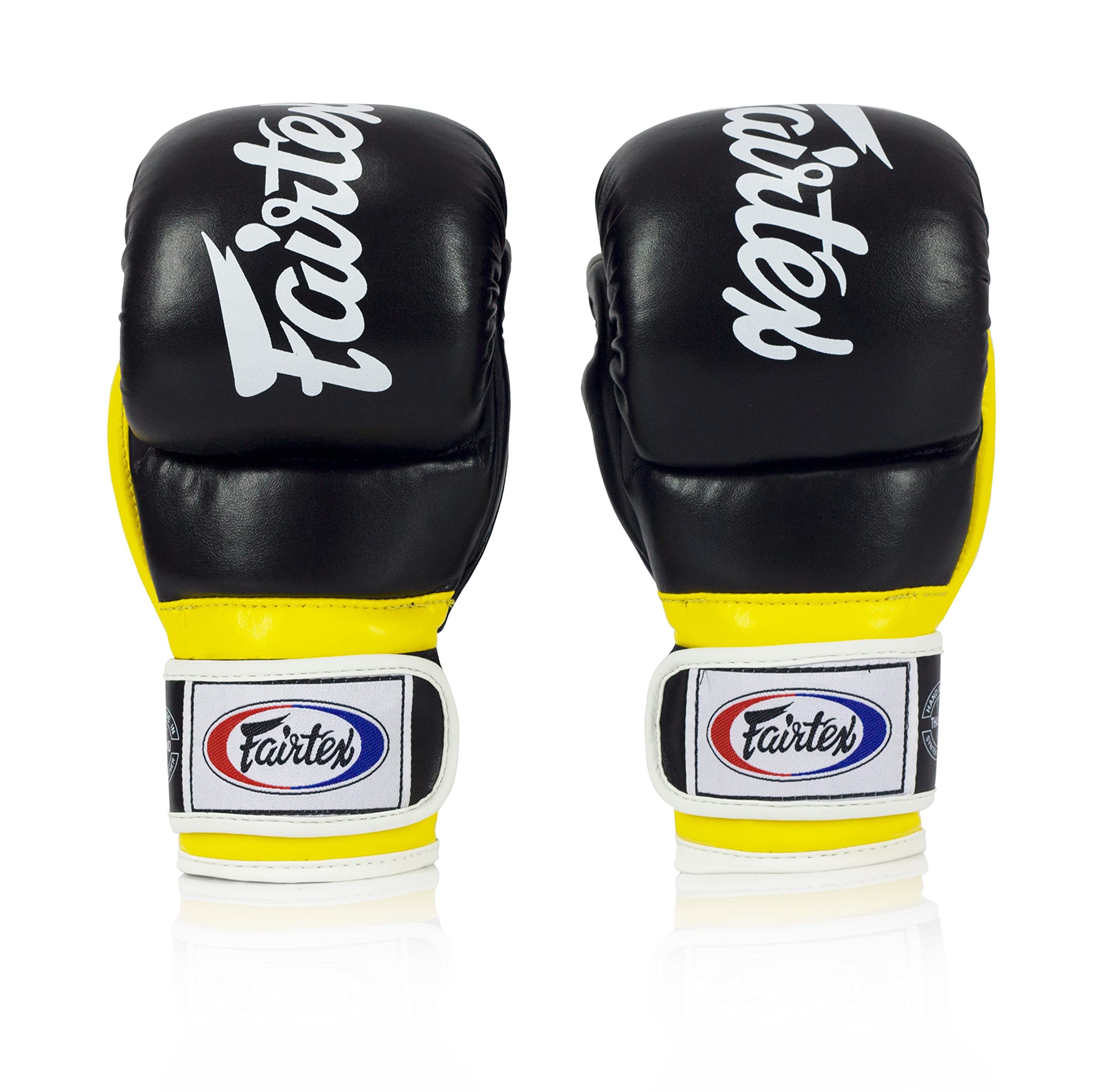 Fairtex FGV18 Muay Thai Boxing Gloves for Men, Women & Kids - Premium Leather MMA Training Gloves for Kickboxing, Martial Arts & Fitness - Lightweight & Shock Absorbent Punching Gloves for Sparring, Bag Work & Competition