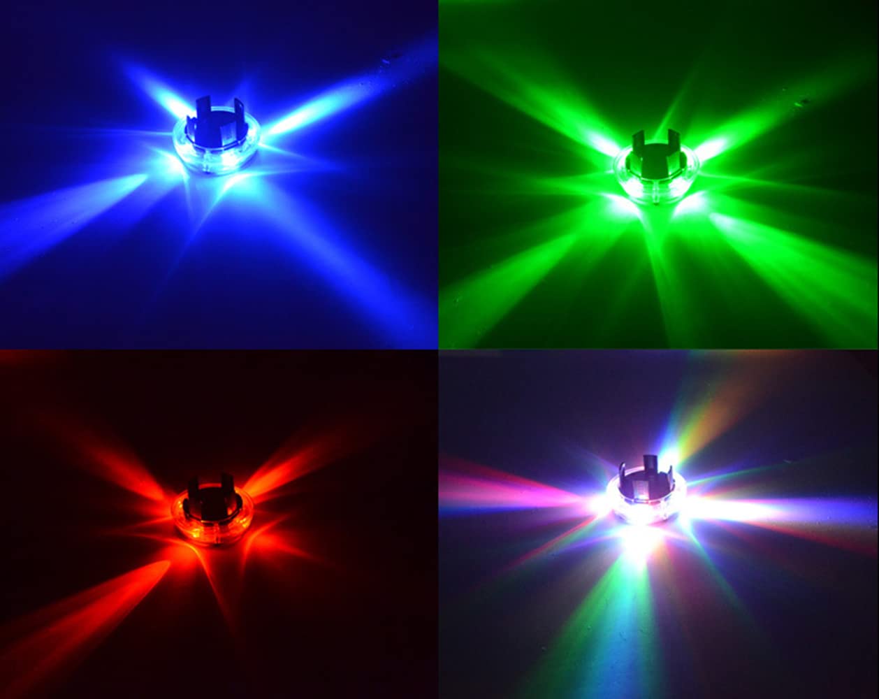 Solar Powered Car Tire Wheel Lights - Pack of 4, Colorful LED Flashing Lights for Cars, SUVs & Off-Road Vehicles - Enhance Night Visibility & Style for Safe Driving