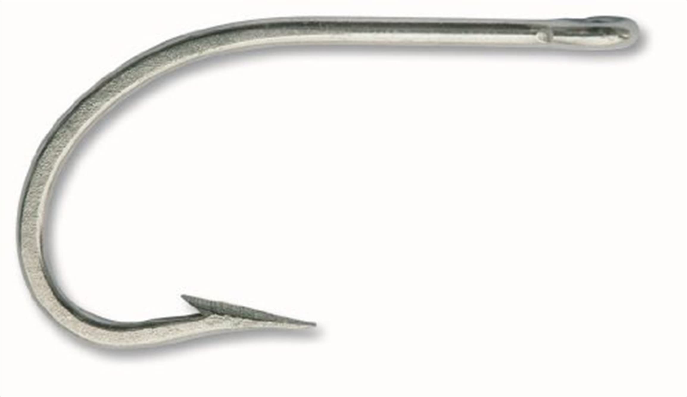 Mustad Sea Demon Forged Knife Edge Tapered Brazed Ring Fishing Hook 16/0 - Saltwater Game Fishing for Tuna, Marlin & Swordfish