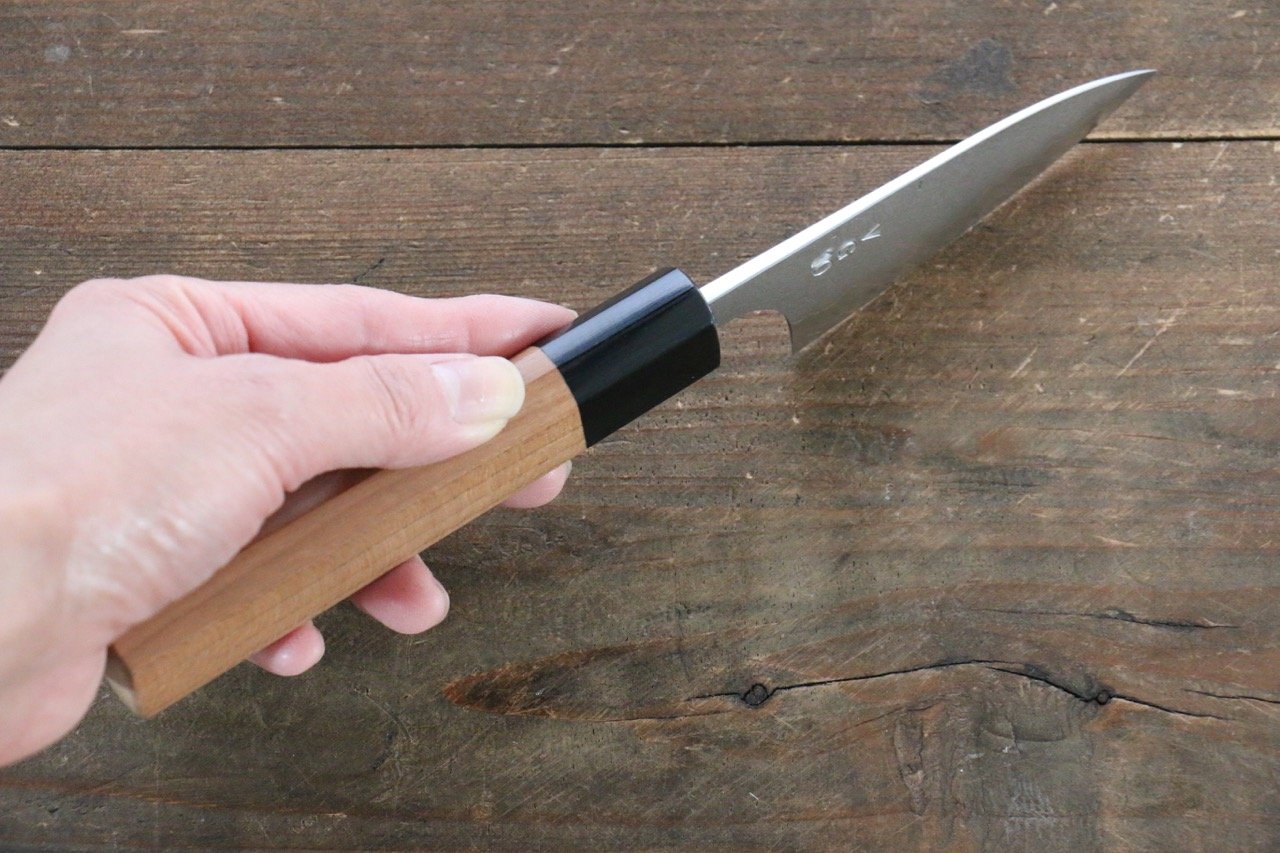 Nao Yamamoto VG10 Damascus Petty Utility Knife 150mm - Japanese Yew Wood Handle - Perfect for Slicing, Peeling & Precision Cutting in Kitchen & Cooking