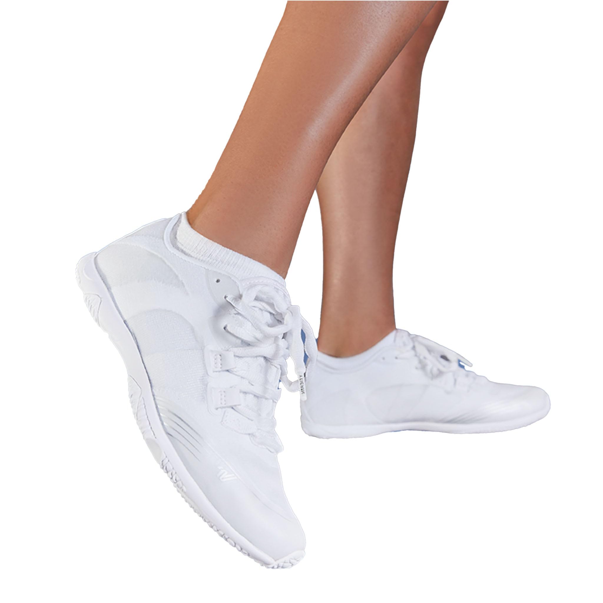 Varsity Phantom Cheer Shoes for Women & Girls - Lightweight Durable White & Black Cheerleading Shoes for Athletes | Perfect for Competitions, Practices & Gymnastics