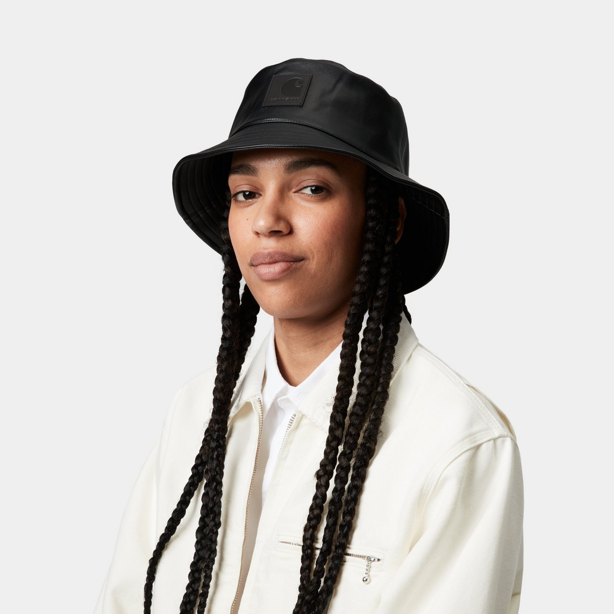 Norwich PU Leather Bucket Hat for Men & Women - Stylish Black Sun Hat for Outdoor, Beach, Travel & Summer Fashion