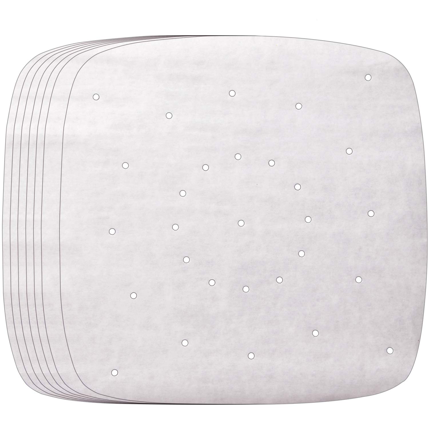 150Pcs 8.5 Inch Square Air Fryer Parchment Liners - Reusable Non-Stick Baking Paper Sheets for Air Fryers, Ovens & Bamboo Steamers - Perfect for Cooking, Roasting & Steaming Healthy Meals