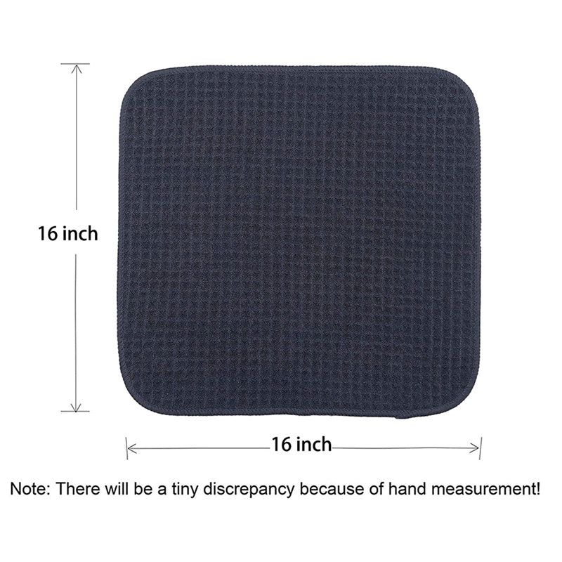Premium Waffle Weave Microfiber Towels - 16x16 Inches, 400GSM Ultra Absorbent, Pack of 12 - Perfect for Gym, Spa, Kitchen & Bathroom Use