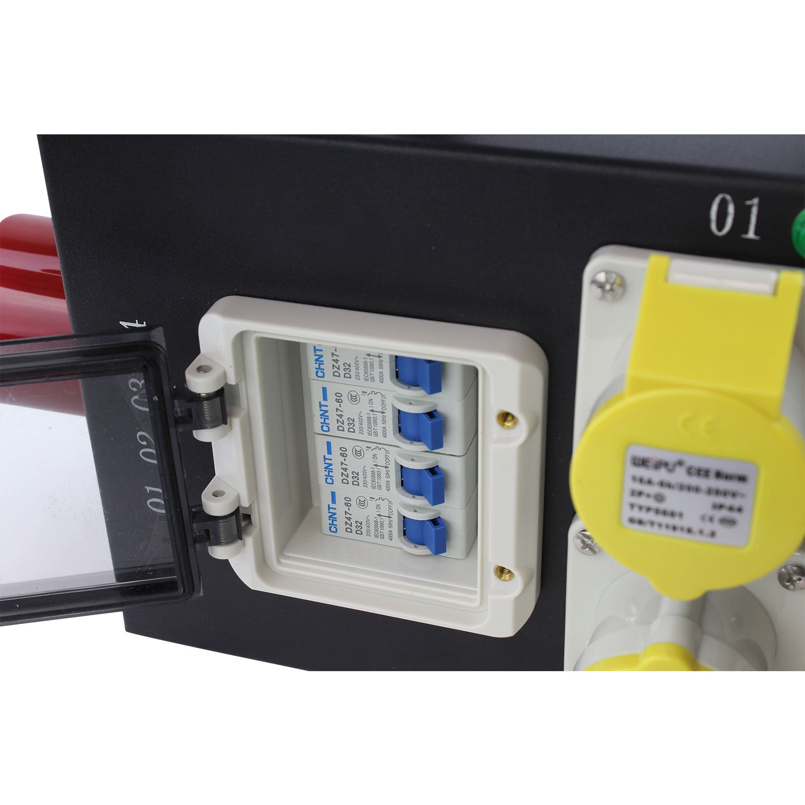 Blastking VPB 110 1 In 4 Out Power Distribution Box with Camlock Fittings - 110V Heavy Duty Electrical Splitter for Construction Sites, Outdoor Events, and Emergency Power Supply