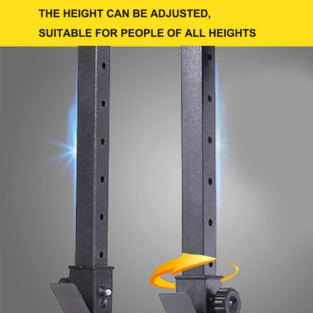 Adjustable Split Barbell Rack & Squat Rack with Weight Bench - Heavy Duty Home Gym Equipment for Strength Training | Perfect for Squats, Bench Press & Full-Body Workouts