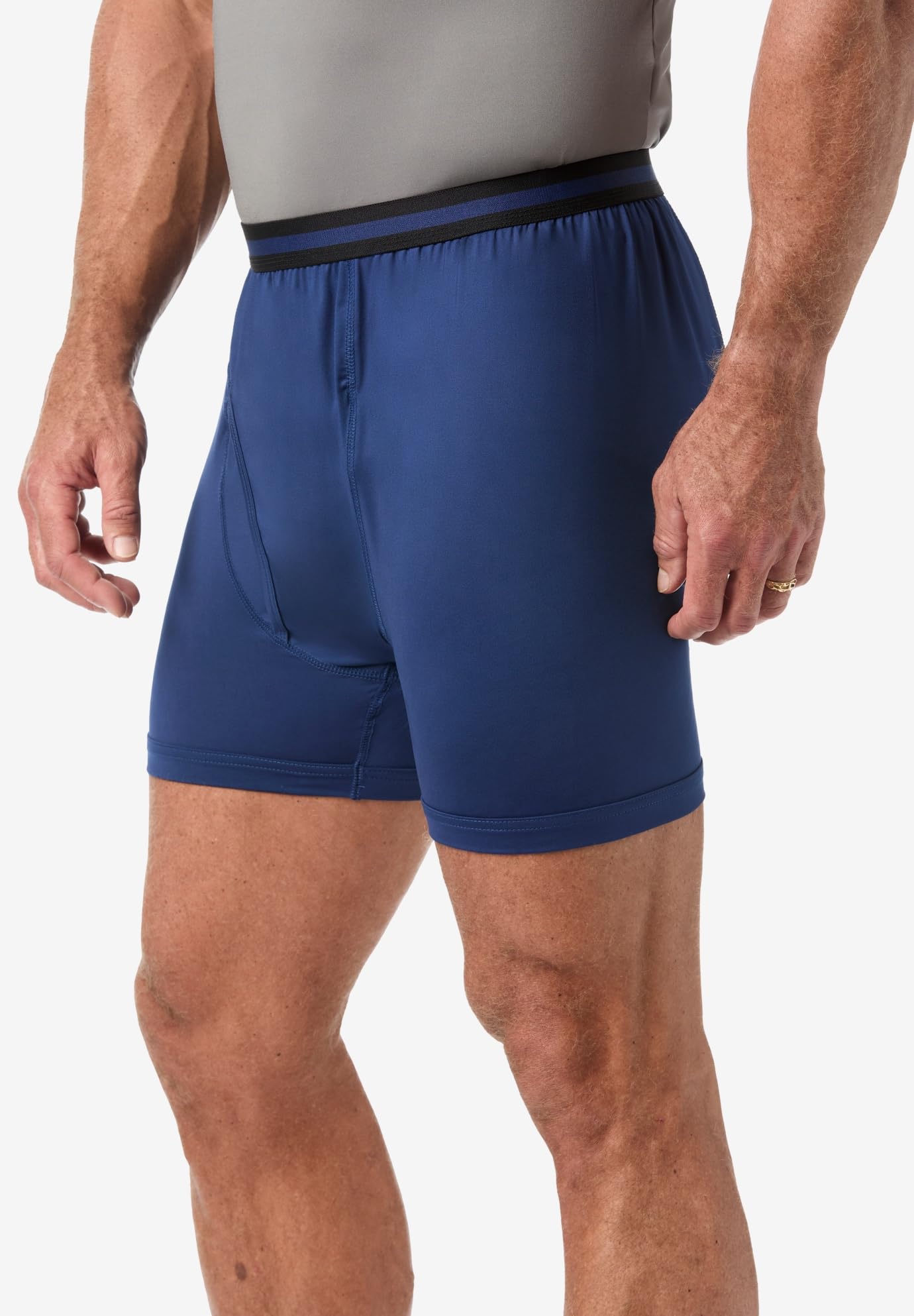 KingSize Men's Big & Tall Performance Flex Boxer Briefs - Ultra Soft Breathable Underwear for All-Day Comfort - Perfect for Workouts, Travel & Everyday Wear