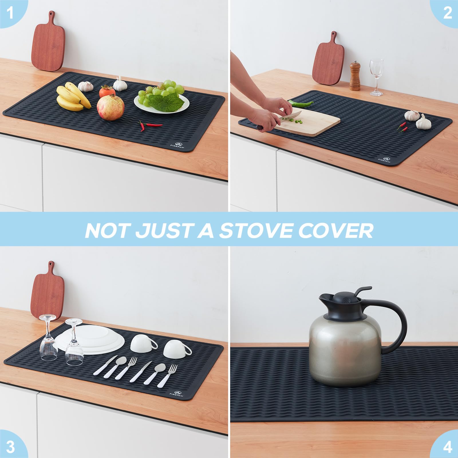 PAWBOSE Silicone Stove Top Cover - Extra Large 28