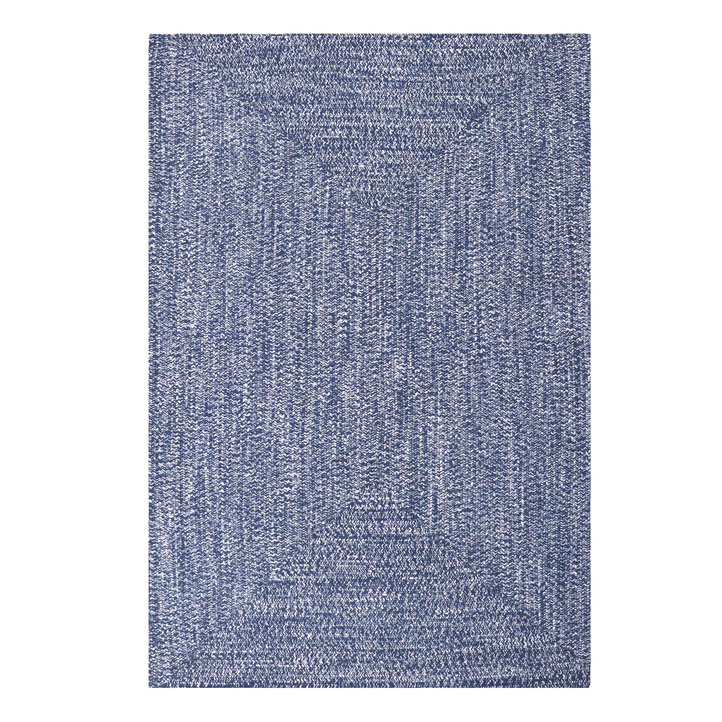 Two-Toned Braided Bohemian Area Rug - Indoor/Outdoor Use for Living Room, Patio & Bedroom Decor