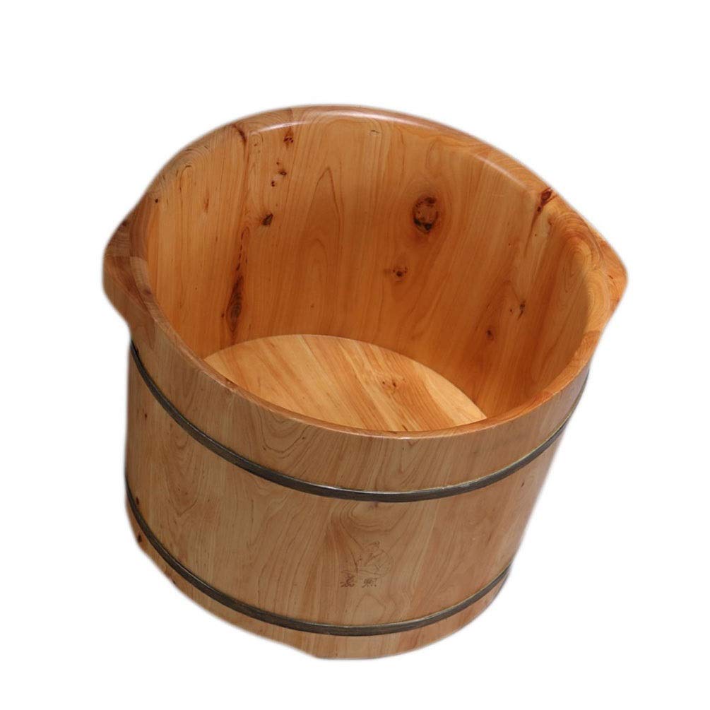 Premium Solid Wood Foot Soak Tub - Large Wooden Foot Bath Bucket for Adults, Home Spa Pedicure & Relaxation | Perfect for Epsom Salt Soaks, Aromatherapy & At-Home Foot Massage Treatments