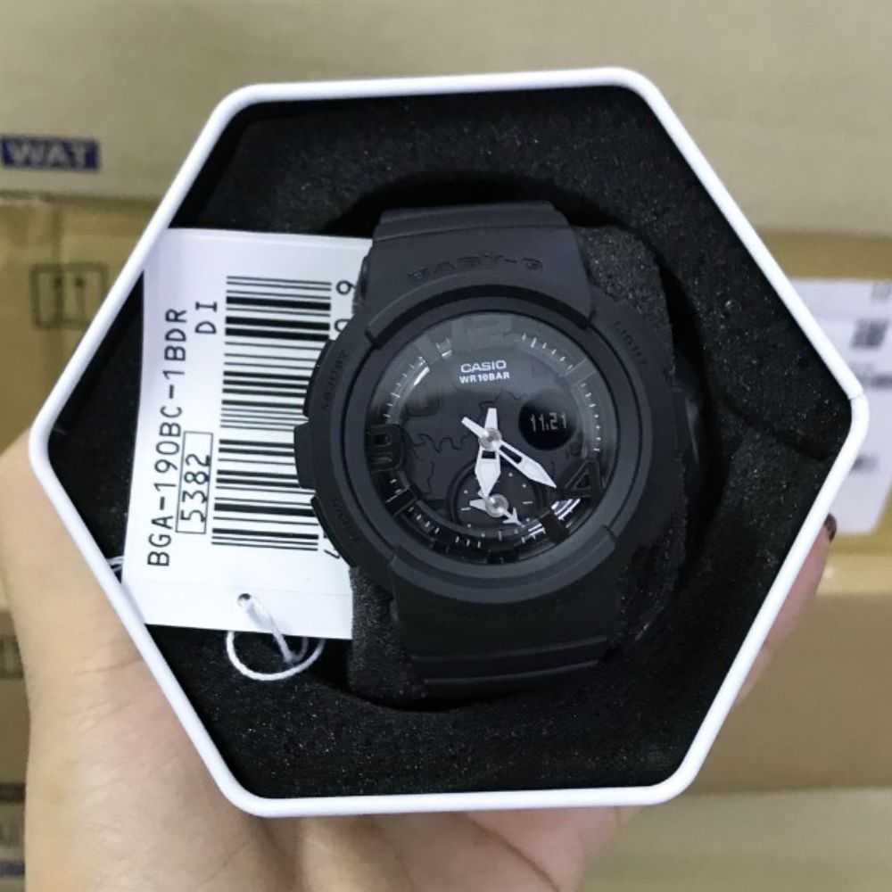 Casio Baby-G BGA-190BC-1BDR Digital Sport Watch for Women - Shock Resistant, Water Resistant, LED Backlight - Perfect for Running, Swimming & Outdoor Activities