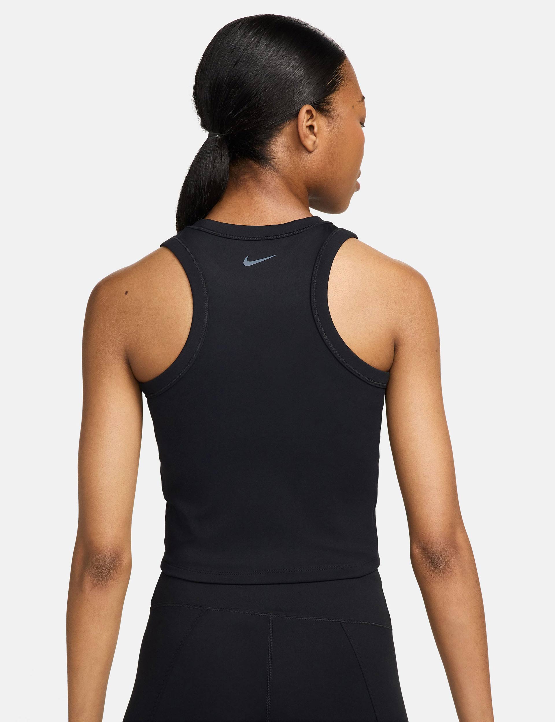 Dri-FIT Cropped Tank Top for Women - Moisture-Wicking, Breathable & Stretchy Workout Top - Black - Perfect for Gym, Yoga & Running