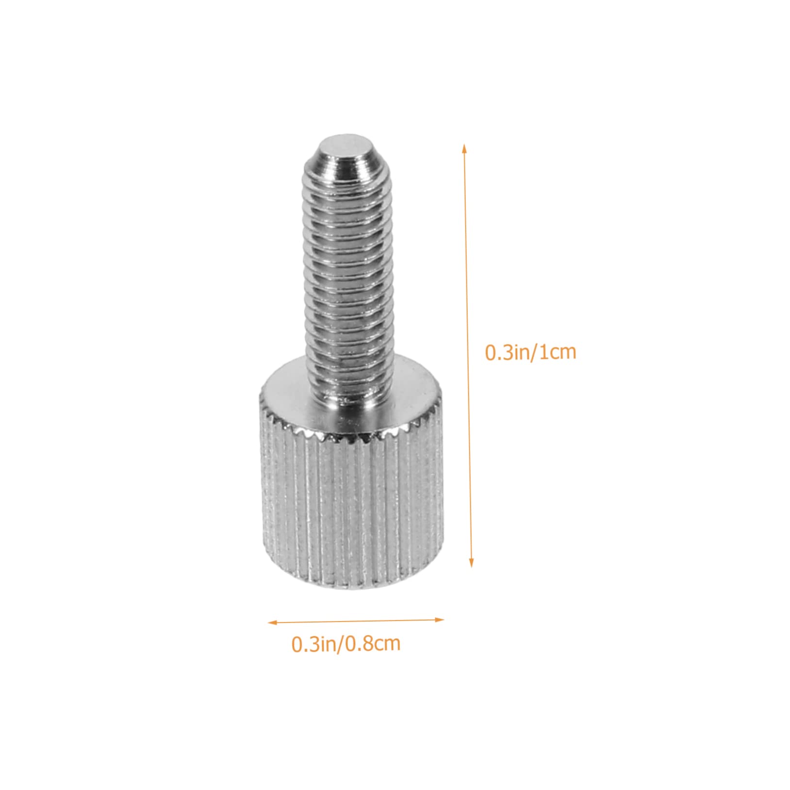 Mikikit 20pcs M5 Knurled Thumb Screws for Computer Case - Nickel-Plated Hand Screws for PC Cover, Motherboard, and Hardware Assembly - Perfect for DIY PC Builds and Computer Upgrades