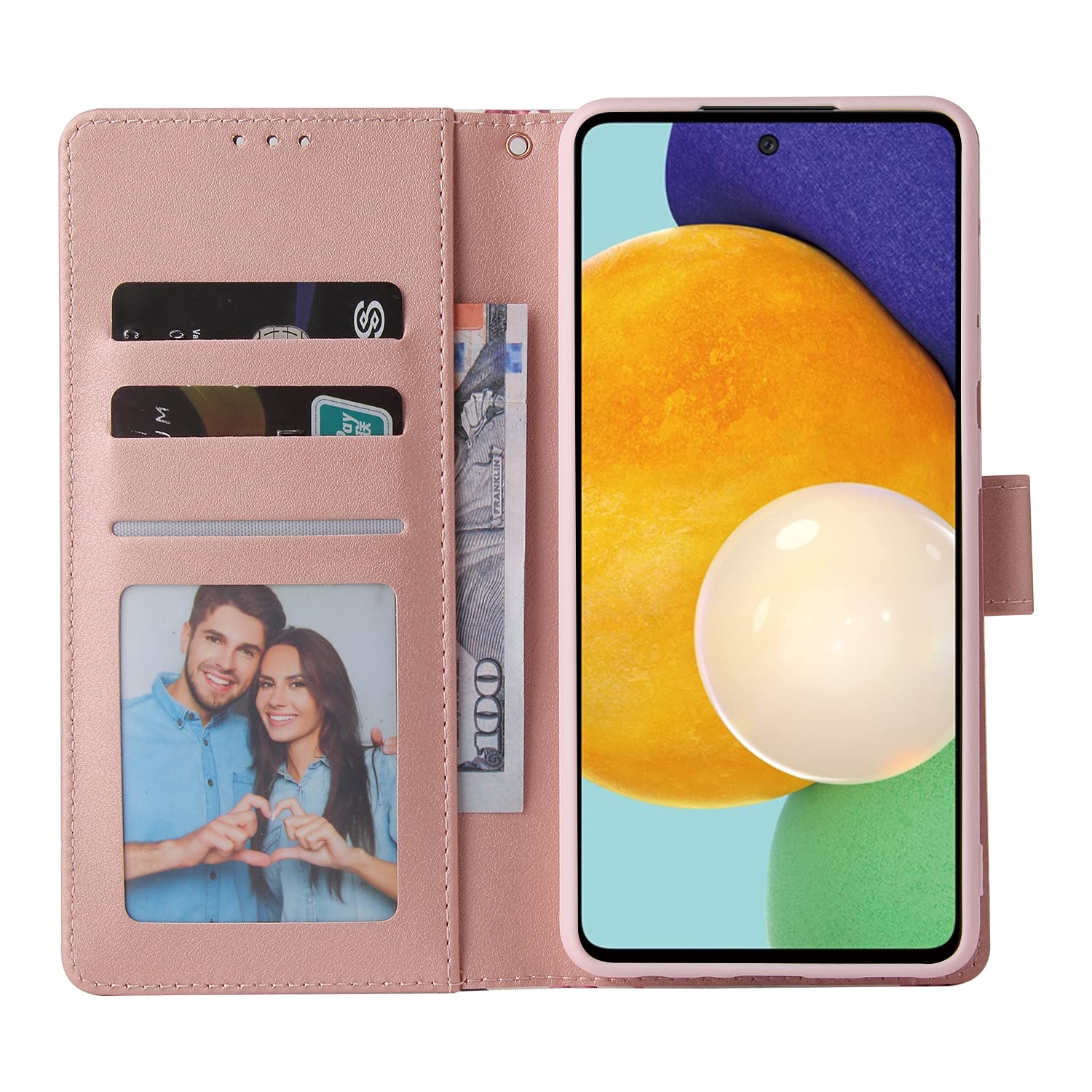 **ASUWISH Wallet Case for Samsung Galaxy A52 5G/4G with Tempered Glass Screen Protector – Flip Stand Card Holder Kickstand Phone Cover for Men & Women (Purple) – Perfect for Work, Travel & Daily Use**